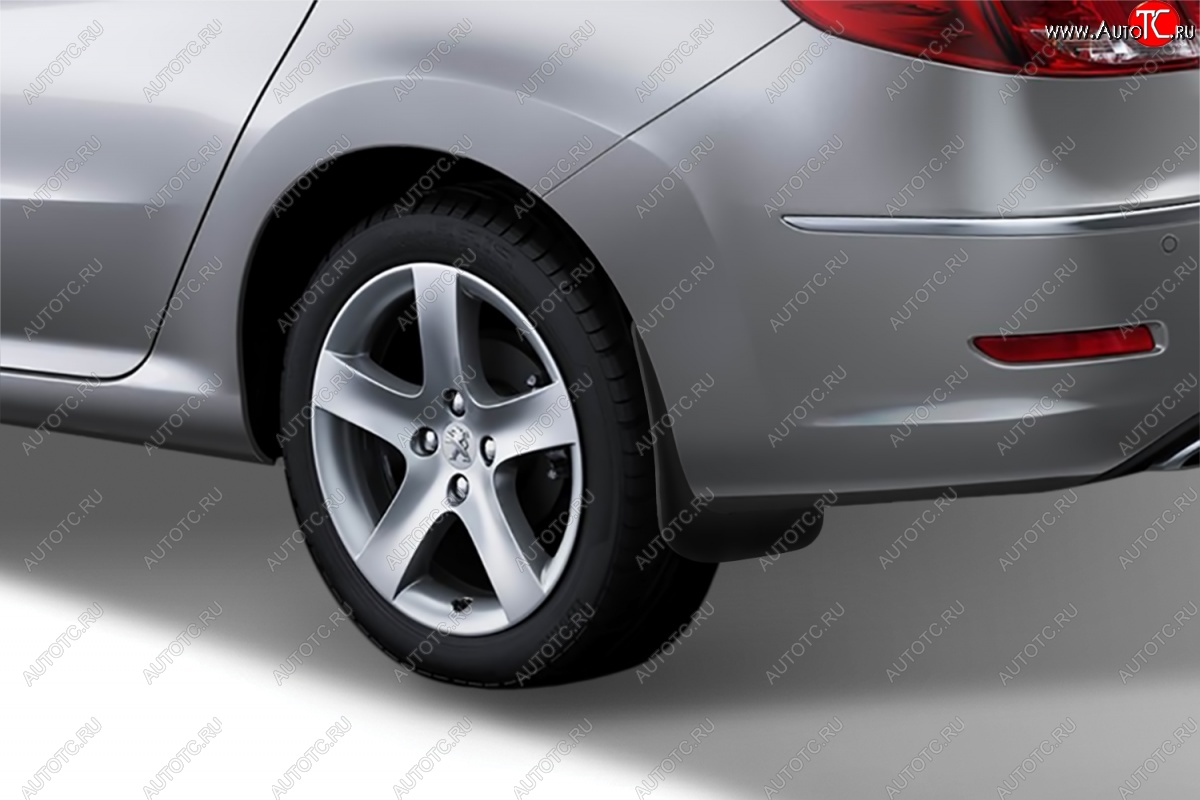 2 379 р. Брызговики задние (4D) Frosch Peugeot 408  дорестайлинг (2010-2017)  с доставкой в г. Белгород