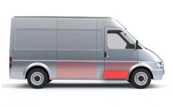 1 189 р. Панель правой двери нижняя (ремонтная) Wisentbull CITROEN Jumper 230 (1994-2002)  с доставкой в г. Белгород. Увеличить фотографию 2