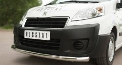 18 299 р. Одинарная защита переднего бампера из трубы диаметром 63 мм SLITKOFF Peugeot Expert G9 минивэн дорестайлинг (2007-2013)  с доставкой в г. Белгород. Увеличить фотографию 2
