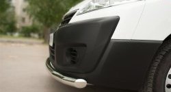 18 299 р. Одинарная защита переднего бампера из трубы диаметром 63 мм SLITKOFF Peugeot Expert G9 минивэн дорестайлинг (2007-2013)  с доставкой в г. Белгород. Увеличить фотографию 3
