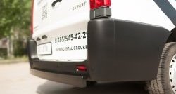 4 999 р. Одинарная защита заднего бампера из прямоугольной трубы 80x40 мм SLITKOFF  Peugeot Expert  G9 (2007-2017) минивэн дорестайлинг, цельнометаллический фургон дорестайлинг, минивэн рестайлинг, цельнометаллический фургон рестайлинг  с доставкой в г. Белгород. Увеличить фотографию 3