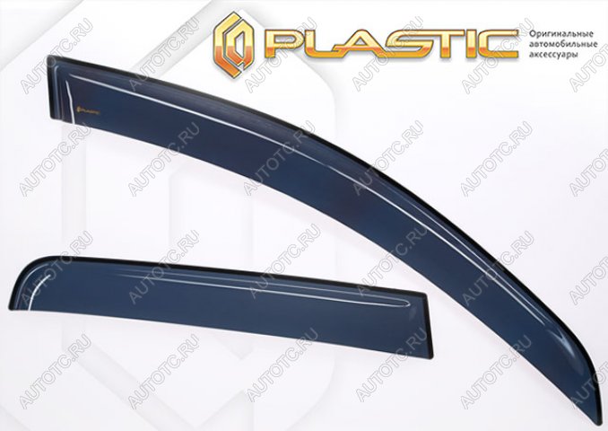 2 299 р. Дефлектора окон CA-Plastiс Toyota Alphard H10 рестайлинг (2005-2008) (серия Classic полупрозрачный, Без хром.молдинга)  с доставкой в г. Белгород