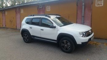 3 499 р. Накладки на двери Petroil Tuning Renault Duster HS дорестайлинг (2010-2015) (Тисненый пластик)  с доставкой в г. Белгород. Увеличить фотографию 5