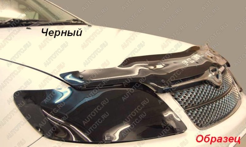 2 079 р. Дефлектор капота CA-Plastic Mitsubishi Outlander CU (2003-2009) (серия Classic черный)  с доставкой в г. Белгород