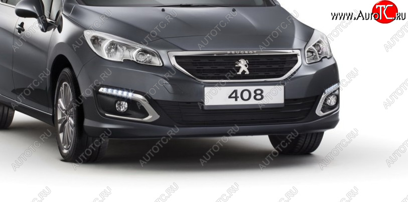 8 799 р. Бампер передний BodyParts Peugeot 408  дорестайлинг (2010-2017) (Неокрашенный)  с доставкой в г. Белгород