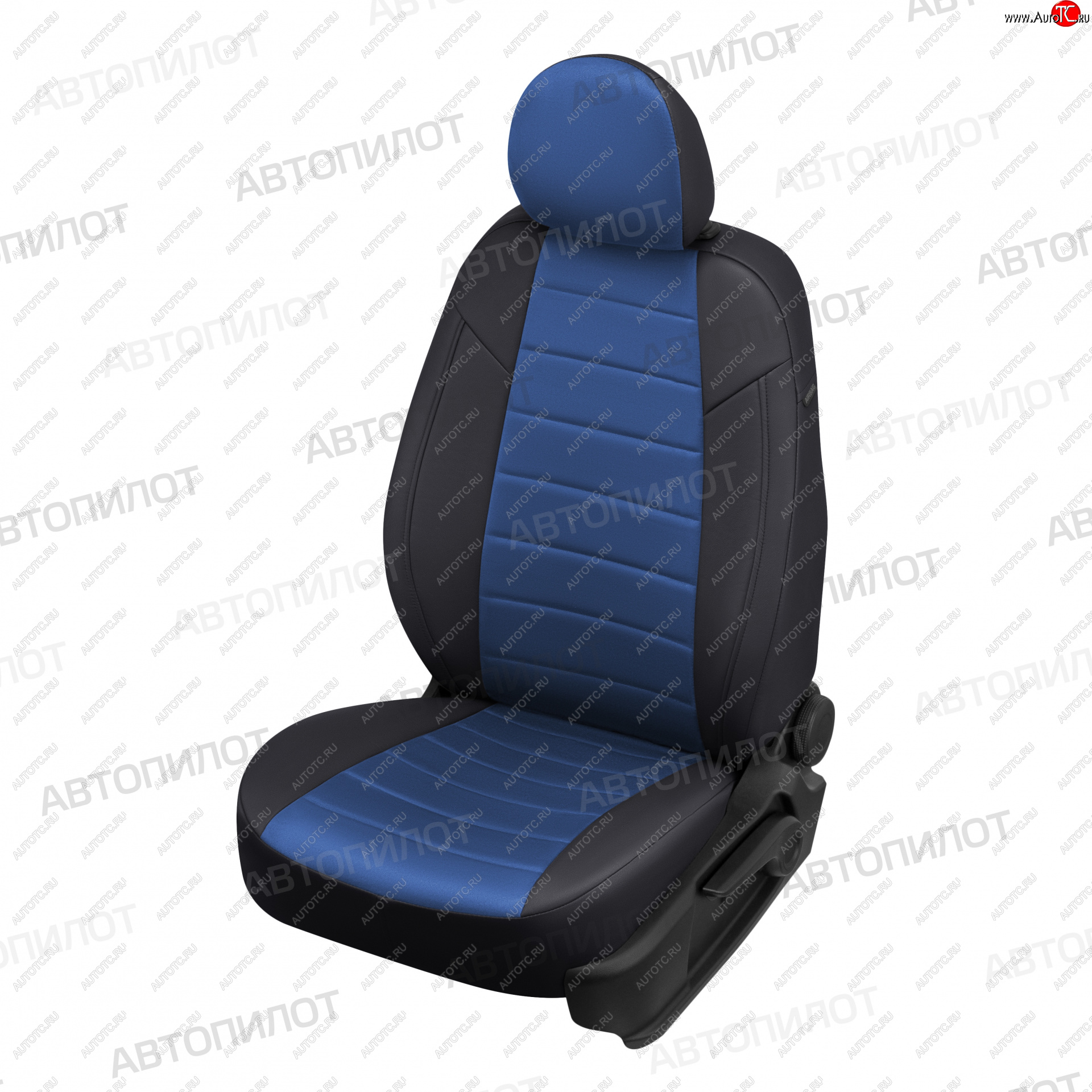 13 649 р. Чехлы сидений (экокожа/алькантара) Автопилот BMW X2 F39 (2017-2023) (черный/синий)  с доставкой в г. Белгород