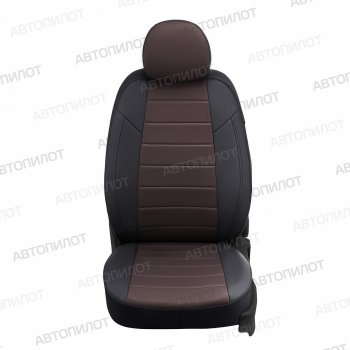 13 649 р. Чехлы сидений (экокожа) Автопилот BMW X2 F39 (2017-2023) (черный/шоколад)  с доставкой в г. Белгород. Увеличить фотографию 4