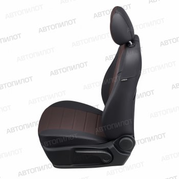 13 649 р. Чехлы сидений (экокожа) Автопилот BMW X2 F39 (2017-2023) (черный/шоколад)  с доставкой в г. Белгород. Увеличить фотографию 3