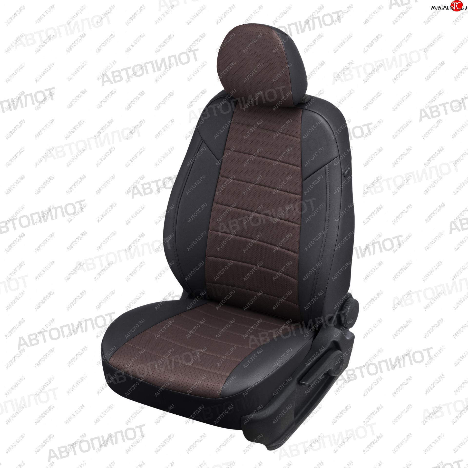 13 649 р. Чехлы сидений (экокожа) Автопилот BMW X2 F39 (2017-2023) (черный/шоколад)  с доставкой в г. Белгород