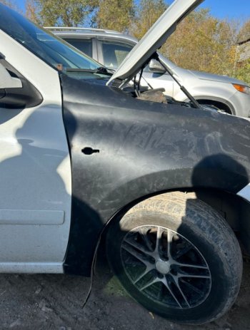 5 499 р. Переднее правое крыло (пластик) Glogal Tuning Datsun on-DO седан дорестайлинг (2014-2019) (Неокрашенное)  с доставкой в г. Белгород. Увеличить фотографию 3