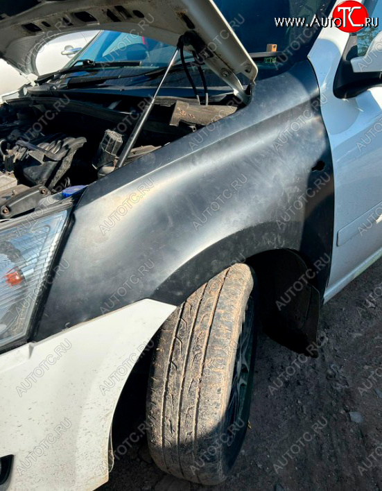 4 999 р. Переднее левое крыло (пластик) Global Tuning Datsun on-DO седан дорестайлинг (2014-2019) (неокрашенные)  с доставкой в г. Белгород