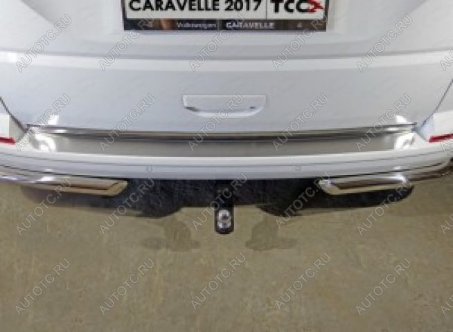 1 999 р. Накладка на заднюю дверь, ТСС Тюнинг Volkswagen Caravelle T6 дорестайлинг (2015-2019) (Лист шлифованный)  с доставкой в г. Белгород