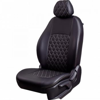 Комплект чехлов для сидений (ЦЗС 3Г Илана+Орегон) ТУРИН ст РОМБ Lord Autofashion Renault Symbol седан LU (2008-2012)