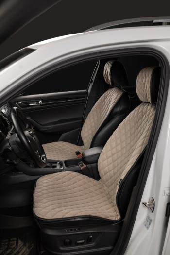 2 899 р. Накидка на сиденье (2 места Каир) ТЕЙЛОР ст БАЙРОН Lord Autofashion SOUEAST S07 1 (2024-2025) (бежевый, строчка бежевая)  с доставкой в г. Белгород. Увеличить фотографию 2