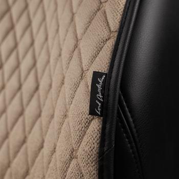 2 899 р. Накидка на сиденье (2 места Каир) ТЕЙЛОР ст БАЙРОН Lord Autofashion SOUEAST S07 1 (2024-2025) (бежевый, строчка бежевая)  с доставкой в г. Белгород. Увеличить фотографию 9