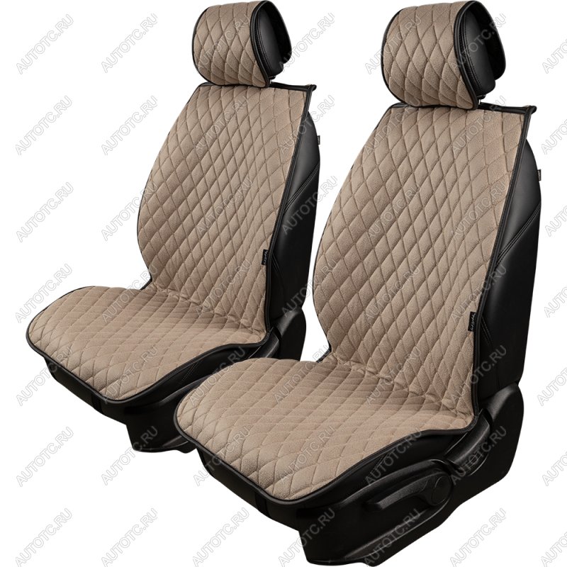2 899 р. Накидка на сиденье (2 места Каир) ТЕЙЛОР ст БАЙРОН Lord Autofashion SOUEAST S07 1 (2024-2025) (бежевый, строчка бежевая)  с доставкой в г. Белгород