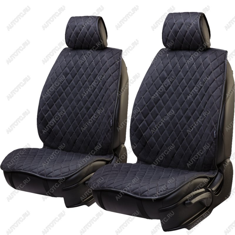 3 099 р. Накидка на сидение (2 места Софа) ТЕЙЛОР ст РОМБ Lord Autofashion SOUEAST S07 1 (2024-2025) (черный, строчка бежевая)  с доставкой в г. Белгород