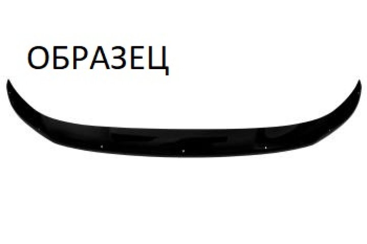 3 069 р. Дефлектор капота SIM Toyota Hilux AN120 дорестайлинг (2016-2020) (черный)  с доставкой в г. Белгород
