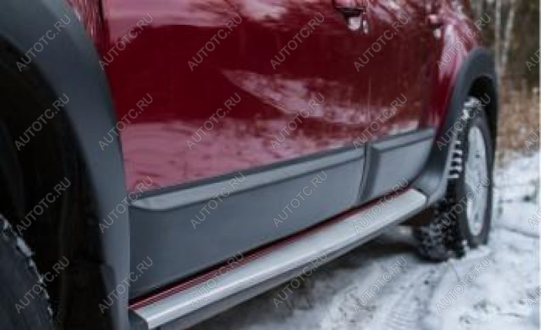 2 059 р. Задний левый молдинги на двери Русская Артель Renault Duster HS дорестайлинг (2010-2015) (шагрень)  с доставкой в г. Белгород