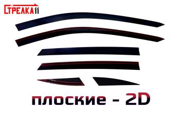 Дефлекторы окон 2D Стрелка11 Kaiyi X7 Kunlun (2024-2025)