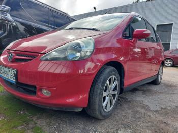 3 499 р. Пластиковые накладки порогов Фанат Тюнинг Honda Jazz (2001-2008) (неокрашенные (глянец под окраску))  с доставкой в г. Белгород. Увеличить фотографию 2