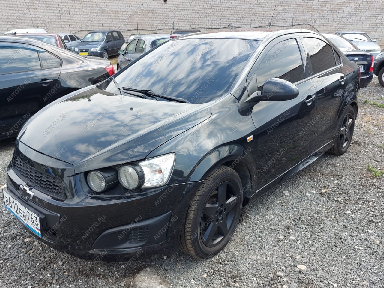 3 499 р. Пластиковые накладки порогов Фанат Тюнинг Chevrolet Aveo T300 седан (2011-2015) (неокрашенные)  с доставкой в г. Белгород