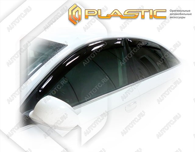 2 079 р. Дефлектора окон CA-Plastic Audi A6 C6 дорестайлинг, седан (2004-2008) (Classic полупрозрачный)  с доставкой в г. Белгород