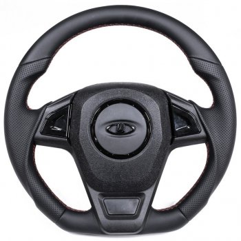 6 899 р. Рулевое колесо  autodemic Лада 2123 (Нива Шевроле) 1 рестайлинг (2009-2020) (анатомическое, в коже)  с доставкой в г. Белгород. Увеличить фотографию 10