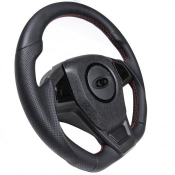 6 899 р. Рулевое колесо  autodemic Лада 2123 (Нива Шевроле) 1 рестайлинг (2009-2020) (анатомическое, в коже)  с доставкой в г. Белгород. Увеличить фотографию 8