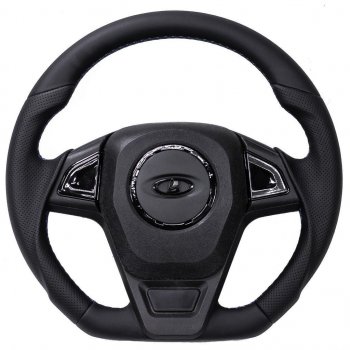 6 899 р. Рулевое колесо  autodemic Лада 2123 (Нива Шевроле) 1 рестайлинг (2009-2020) (анатомическое, в коже)  с доставкой в г. Белгород. Увеличить фотографию 4