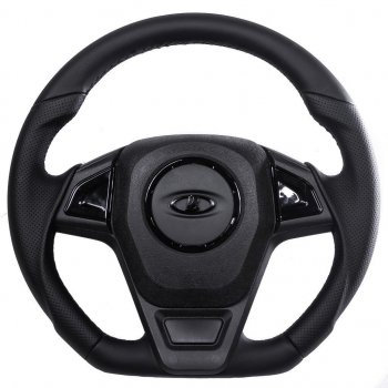 Рулевое колесо  autodemic Лада 2123 (Нива Шевроле) 1 рестайлинг (2009-2020) ( анатомическое, в коже)