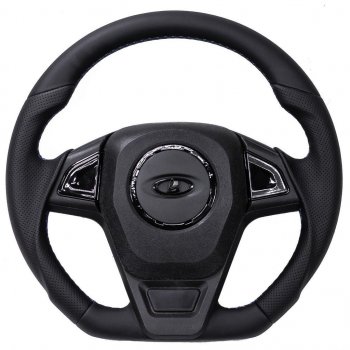 6 899 р. Рулевое колесо autodemic Лада 2123 (Нива Шевроле) 1 рестайлинг (2009-2020) (анатомическое, в коже)  с доставкой в г. Белгород. Увеличить фотографию 4