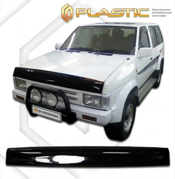 2 199 р. Дефлектор капота CA-Plastic Nissan Terrano WD21 дорестайлинг (1985-1995) (серия Сlassic черный, без надписи)  с доставкой в г. Белгород. Увеличить фотографию 2