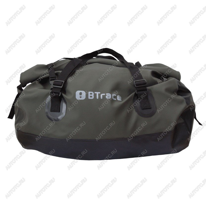 6 239 р. Гермосумка BTrace усиленная ПВХ трикотаж 100л (Оливковыйчерный) BTrace a0334  с доставкой в г. Белгород