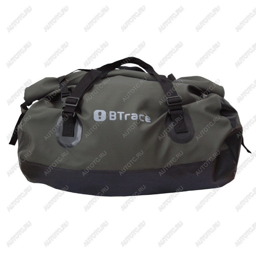 5 179 р. Гермосумка BTrace усиленная ПВХ трикотаж 80л (Оливковыйчерный) BTrace a0333  с доставкой в г. Белгород