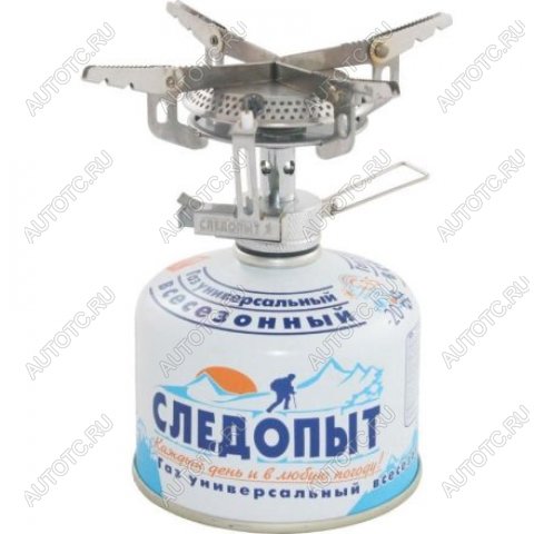 1 399 р. Горелка газовая портативная СЛЕДОПЫТ "Маленький костерок" резьбовой баллон СЛЕДОПЫТ pf-gsp-s03  с доставкой в г. Белгород