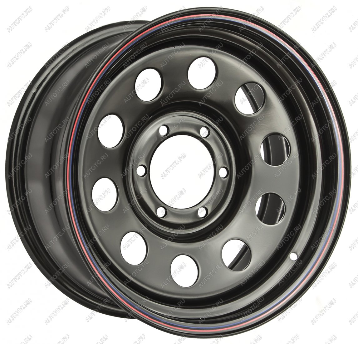 6 629 р. Диск усиленный Nissan Navara D40 2.5TD стальной черный 6x114,3 8xR16 d66 ET+25 OFF-ROAD Wheels 1680-61466bl-25  с доставкой в г. Белгород