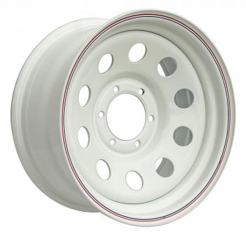 6 629 р. Диск усиленный стальной белый 6x139,7 8xR16 d110 ET+10 OFF-ROAD Wheels 1680-63910wh-10  с доставкой в г. Белгород. Увеличить фотографию 1