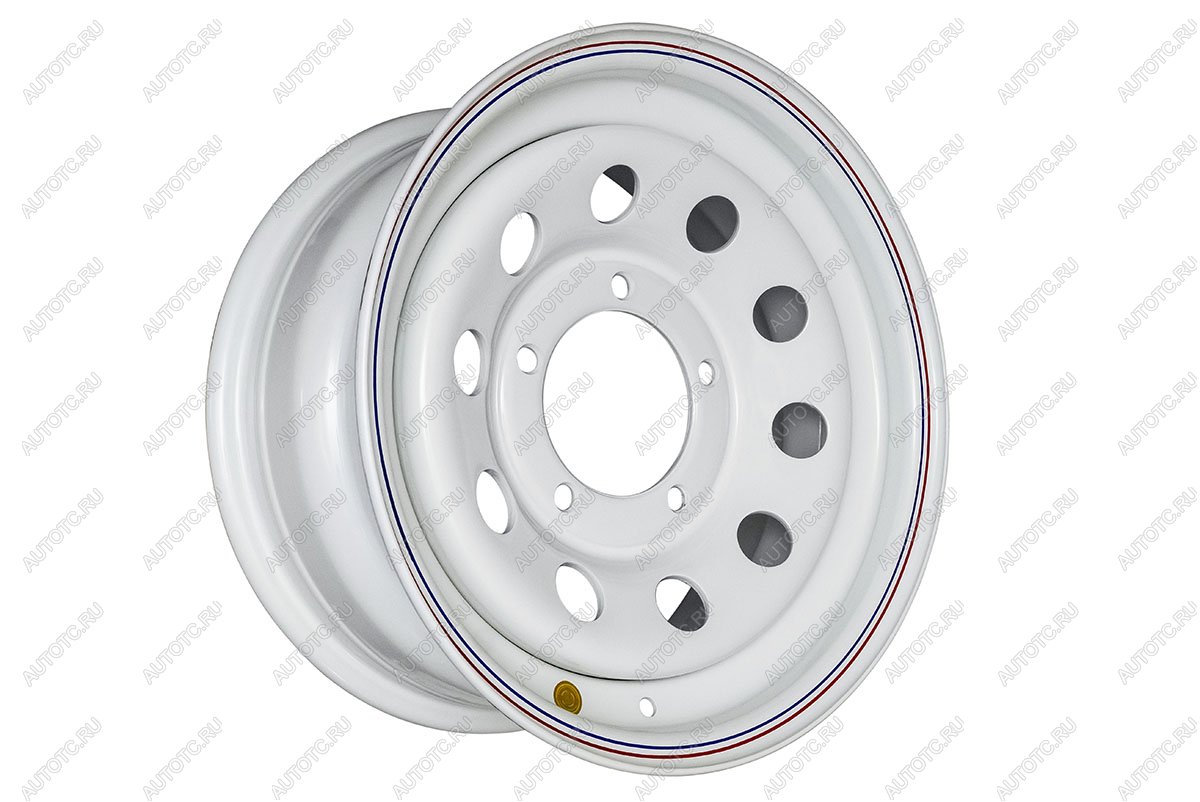 5 699 р. Диск усиленный УАЗ стальной белый 5x139,7 7xR15 d110 ET+25 OFF-ROAD Wheels 1570-53910wh-25  с доставкой в г. Белгород