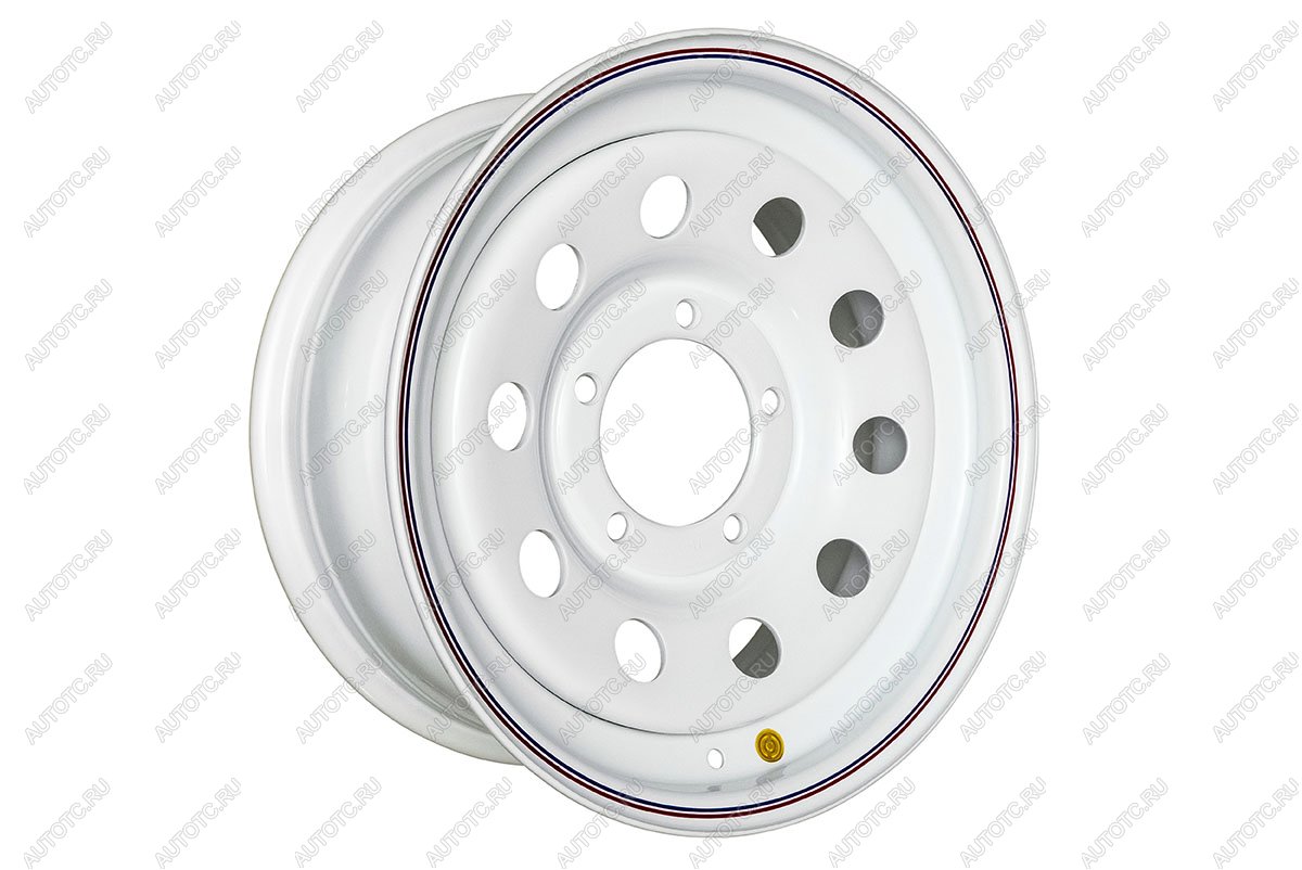5 969 р. Диск усиленный УАЗ стальной белый 5x139,7 7xR16 d110 ET+15 OFF-ROAD Wheels 1670-53910wh-15  с доставкой в г. Белгород
