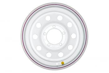 5 969 р. Диск усиленный УАЗ стальной белый 5x139,7 7xR16 d110 ET+15 OFF-ROAD Wheels 1670-53910wh-15  с доставкой в г. Белгород. Увеличить фотографию 2