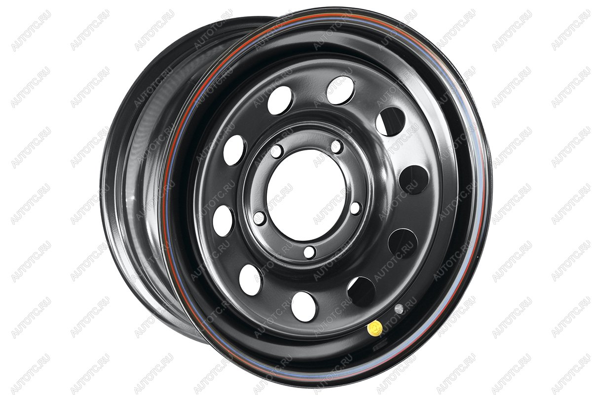 6 279 р. Диск усиленный УАЗ стальной черный 5x139,7 7xR16 d110 ET+30 OFF-ROAD Wheels 1670-53910bl-30  с доставкой в г. Белгород