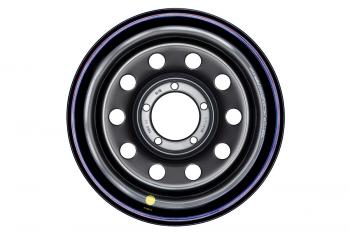 6 299 р. Диск усиленный УАЗ стальной черный 5x139,7 8xR16 d110 ET+15 OFF-ROAD Wheels 1680-53910bl-15  с доставкой в г. Белгород. Увеличить фотографию 2