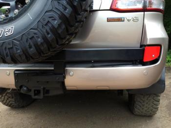 91 999 р. Калитка РИФ с фаркопом в штатный бампер Toyota Land Cruiser 200 2008-2015 под нештатное колесо, с подсветкой номера РИФ rif200-80000  с доставкой в г. Белгород. Увеличить фотографию 7