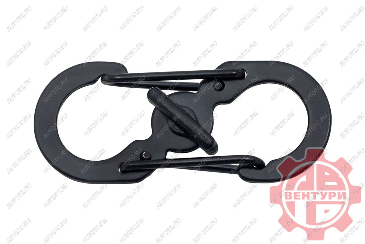 80 р. Карабин s-образный с блокировкой 36мм (black) CORD crd.s.b.36.b  с доставкой в г. Белгород
