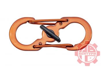 80 р. Карабин s-образный с блокировкой 36мм (red) CORD crd.s.b.36.r  с доставкой в г. Белгород. Увеличить фотографию 1