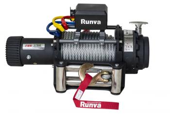 81 149 р. Лебёдка электрическая (индустр.) 24V Runva 17500 lbs 7960 кг RUNVA ewn17500s24v  с доставкой в г. Белгород. Увеличить фотографию 1