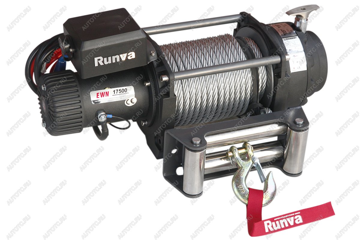 85 999 р. Лебёдка электрическая (индустр.) 24V Runva 17500 lbs 7960 кг RUNVA ewn17500u24v  с доставкой в г. Белгород