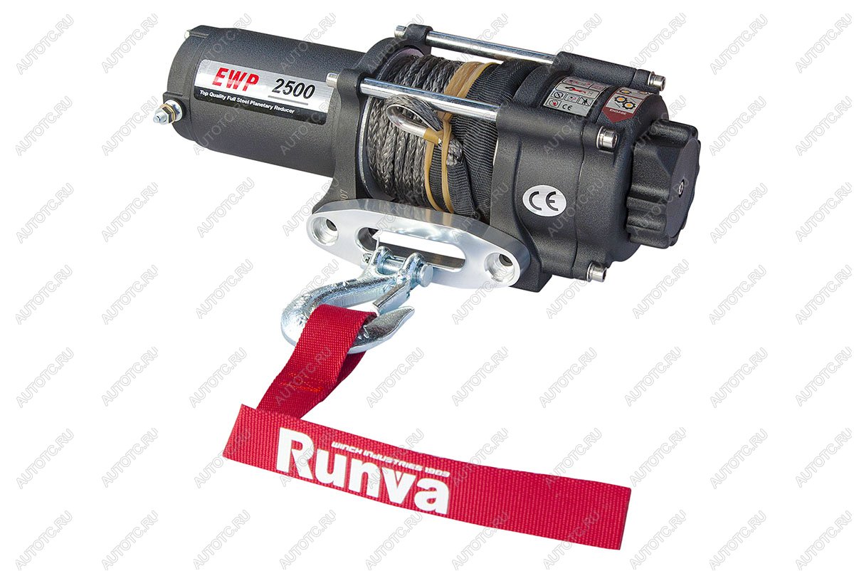 16 999 р. Лебёдка электрическая 12V Runva 2500 lbs 1140 кг (синтетический трос) RUNVA ewp2500asr  с доставкой в г. Белгород