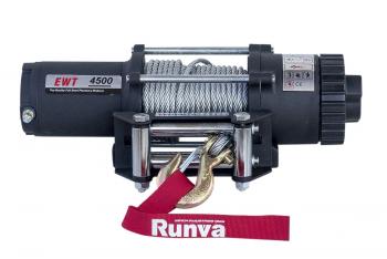 25 849 р. Лебёдка электрическая 12V Runva 4500 lbs 2041 кг RUNVA ewt4500a  с доставкой в г. Белгород. Увеличить фотографию 1
